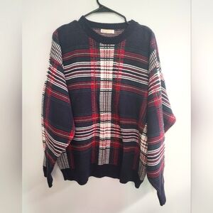 Vintage 1980s Brooks Brothers Plaid Sweater